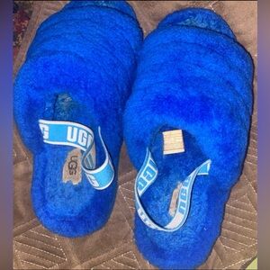 UGG Fluff Yea Slides Dark Blue